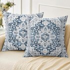 Boho Throw Pillow Covers 26x26 Inch Set Of 26  X 26   pack Of 2  Blue White