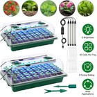 2-4 Packs Seed Starter Tray With Grow Light  40-cell Seedling Starter Trays Kit