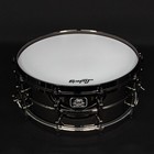 Ludwig 5 5  X 14  Universal Brass Snare Drum  Black Nickel Hardware
