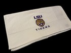 Lsu  all White  Caddy Towel  2 Logos    44in X24 In  43k Stitches 