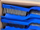  12  Weiler Hand Wire Scratch Brush  012 Ss Fill 4x16 Rows Plastic Block 44299