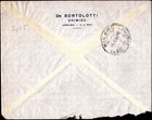 Ethiopia Addis Ababa - Milan Airmail Cover 1950s 50c Emperor Issue Commercial