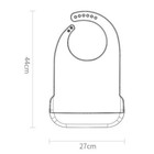Silicone Adult Bib Aid Patients Feeding Eating Protector Food Catcher Washable