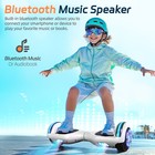 New 6 5  Kids Hoverboard W  Bluetooth   Led Lights Self Balancing Scooter Ul2272