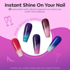 Color Changing Nail Polish Set  6 Colors Winter Ombre Mini Manicure Kit