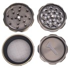 2 4  4 Piece Pretty Gothic Grinder Tobacco Herb Spice Crusher W  Skull Brassy