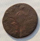 George Iii Non-regal Double Struck Halfpenny - Shattered Obv Die Light 4 96g