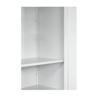 60inch Tall Metal Wardrobe Cabinet With 1 Drawer And Hanging Rod