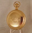 Antique Illinois  bunn Special  24j 12k Gold Filled Hunter Case 18s Pocket Watch