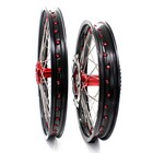 Kke 21 19 Wheels For Honda Cr125r Cr250r 2000-2001 Wheelset Rims Red Cast Hubs