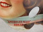 1919 Ad Hand Thumb-hole Fan  american-maid Bread  - Die Cut - Chromolithographed