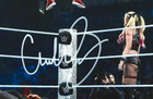 Charlotte Flair Autographed Wwe Pro Wrestling 8x10 Photo Top Rope Moonsault