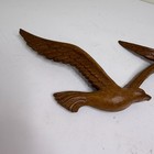 Vintage Mid Century Carved Wood Flying Seagull Wall Decor Set 2 Birds Mcm Homco