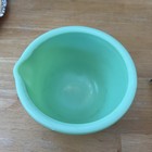 Vintage Jadeite Green Glass Mixing Batter Bowl With Pour Spout