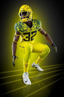 2017 Oregon Ducks Yellow Game Used Worn Nike Authentic Jersey Oct 7  2017 Vs Wsu