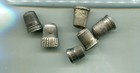 Sterling Sewing Thimble Lot Of 6 Vintage Size 6 8 10 11 3277t