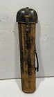 Vintage Brown Leather Small Camera Tripod Case Zipper Closure Unique
