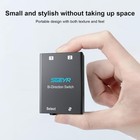 Audio Switch 3 5mm Bi-direction Switch  Stereo Switcher 2 In 1 1 Black