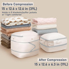 Compression Storage Bags 8 Pack - Blanket Storage Bags With Window Zipper  Ultra
