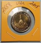 2015 Thailand King Rama Ix 9  Wat Arun 10 Baht Bi Metal Unc Coin Thai Year 2558