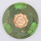 Golden Gate Casino Las Vegas Nevada  25 Metal Inlay Dig Chip 1975