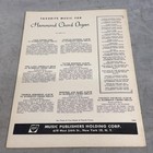 Vintage The Latin American Beat Hammond Chord Organ Songbook Harms Usa Blue