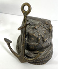Vintage Solid Bronze Ships Anchor Bookends Rope Boat Nautical Maritime Decor