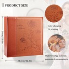 4x6 Photo Album Leather Cover 1000 Photos Wedding Family Black Pages