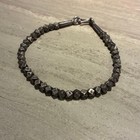 Vintage Silver Stone Bracelet  Antique Style  Adjustable Fit  Used Condition