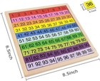 Wooden Montessori Math Counting Hundred Board Toys  1-100 Consecutive Numbers Le