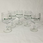 Set Of 5 Vintage Drinkware Irish Coffee Glass Clover Shamrock Printed