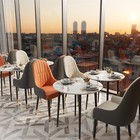 Dining Table And Chairs Marble Top Kitchen Breakfast Dinette Furniture 4 Person