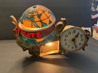 Vintage 1970 s Schlitz Beer Clock Globe Clock Works