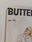 Dress Ruffle Collared 14 Butterick 3354 Sewing Pattern Uc Loose Knee Vtg Classic
