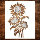 Garden Fence Large Flower Stencils - Reusable Floral Stencil Diy Decoration A