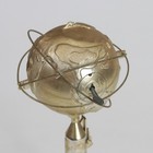 Vtg New York World s Fair 1964 Mechanical Rocket Unisphere Coin Bank W  Key