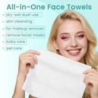 Disposable Face Towels ultra Soft  thick Face Dry Wipes For Makeup Removal vi   