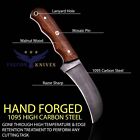 Handmade Lineman s Hawkbill Knife With Sheath  Fixed Blade Electrician Knife