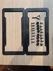2x Carbon Fiber License Number Plate Frame Cover With Screw  License Plate Frame