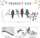 Metal Bird Wall Art - Birds On Branch With Leaves - Metal Sculpture Wall Hanging