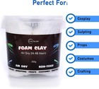 Moldable Cosplay Foam Clay  white      High Density And Hiqh 300g  White 