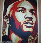 Shepard Fairey Art Print Michael Jordan Poster Chicago Bulls Basketball S   123