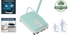 Effortless Manual Carpet Sweeper - Eco-friendly  Quiet   Stylish Mint Finish