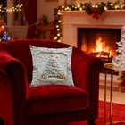 Christmas Themed Cushion Cover  4pcs Luxury Xmas Style Pillow Cover H Ot