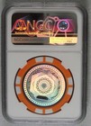 2016 Fully Funded Loaded Satori 0 001 Btc Bit Coin Orange Poker Chip Ngc Ms70