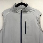 Maelreg Performance Golf Vest Mens Small Light Gray Lightweight Windproof Zip Up