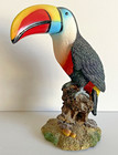 Tropical Colorful Resin Toucan Bird 9 25 Inches