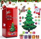 1 Set Christmas Refrigerator Magnets Xmas Fridge Magnet Stickers Holiday Magnets