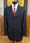 Vtg 50s Killer Black Atomic Fleck Suit Rock   Roll Rockabilly 38-40
