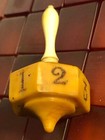 1800s Bone Handle Celluloid Teetotum Dreidel 031823ffczeg